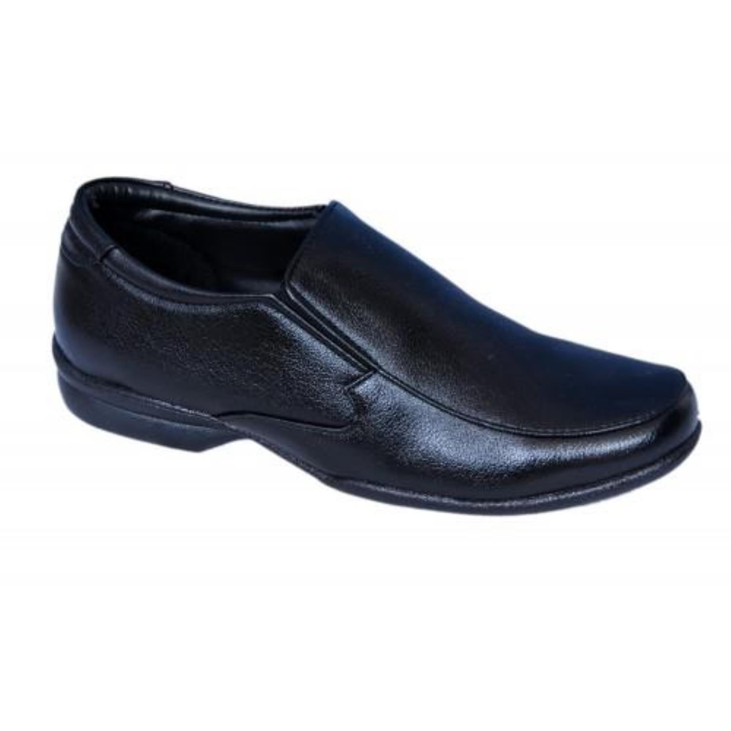 bata black office shoes