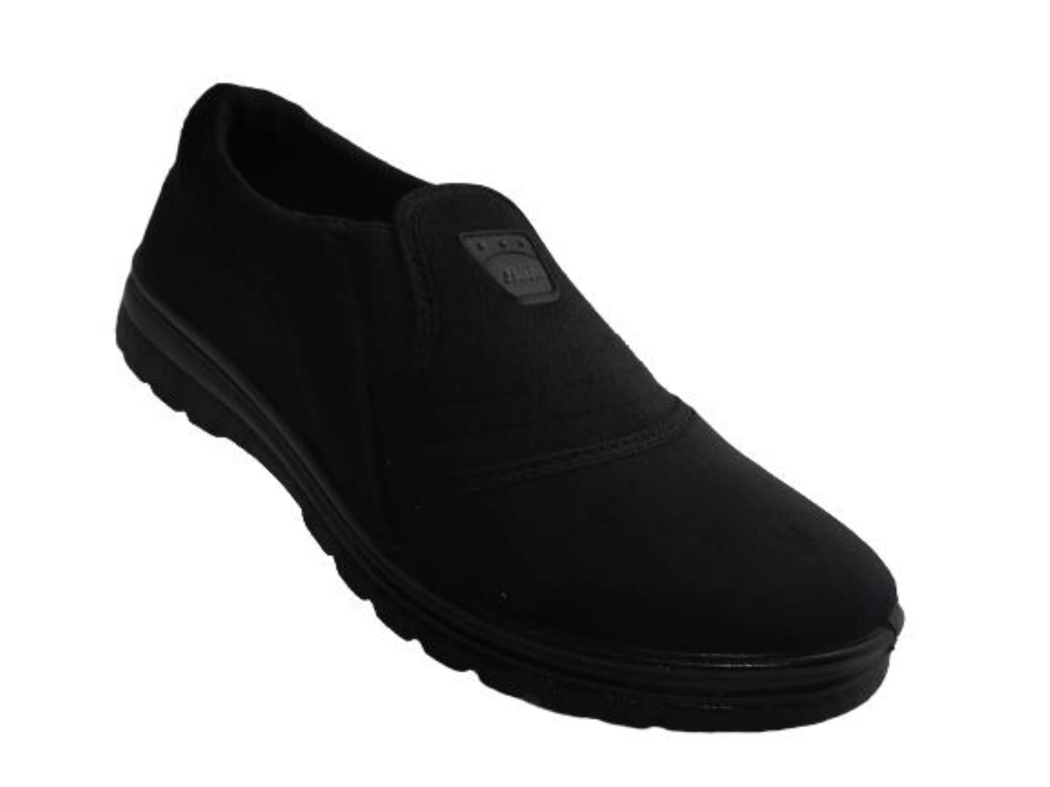 Black canvas 2024 shoes bata