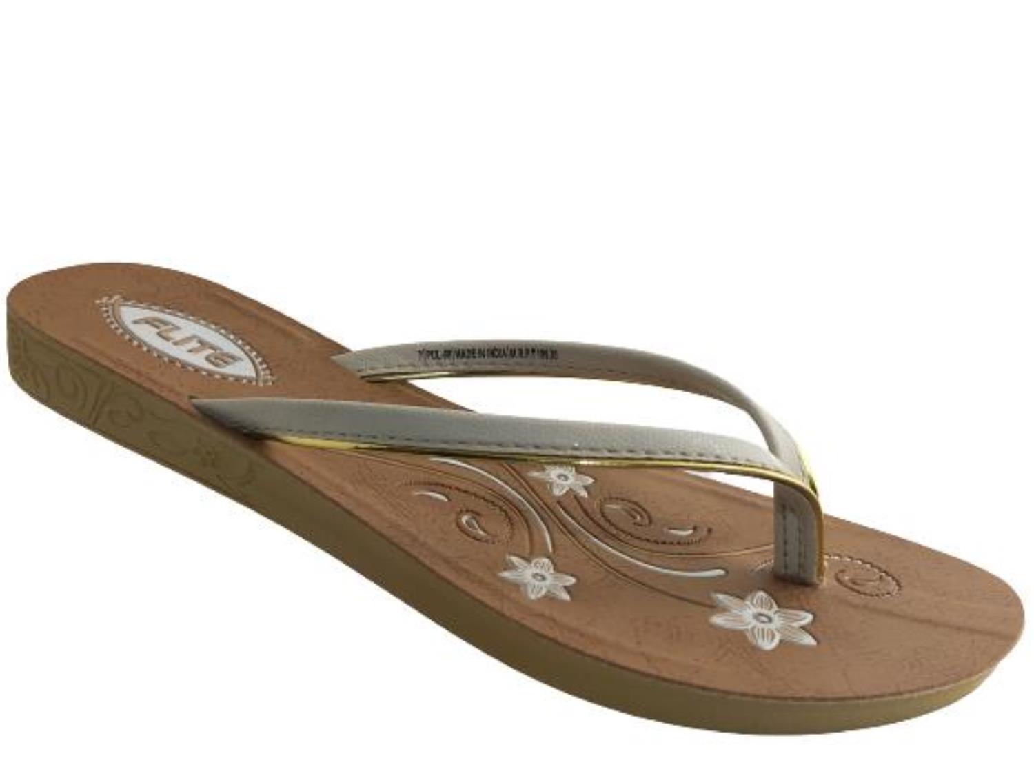 Beige Daily Wear Flite Girls and Womens Flat Sandal (PUL-117), Size: 3-8 at  Rs 150/pair in New Delhi