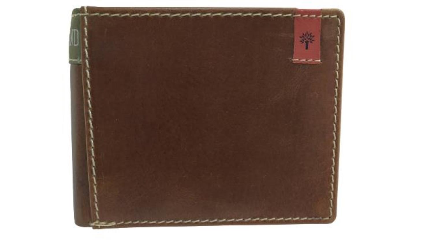 Woodland® High-quality leather wallet in landscape format with the  Protecto® RFID blocker Protection made of natural buffalo leather in  antracite-4052909