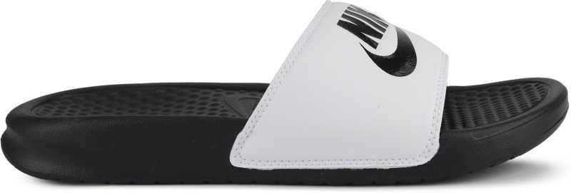 Nike benassi jdi black & white mens slide online sandals