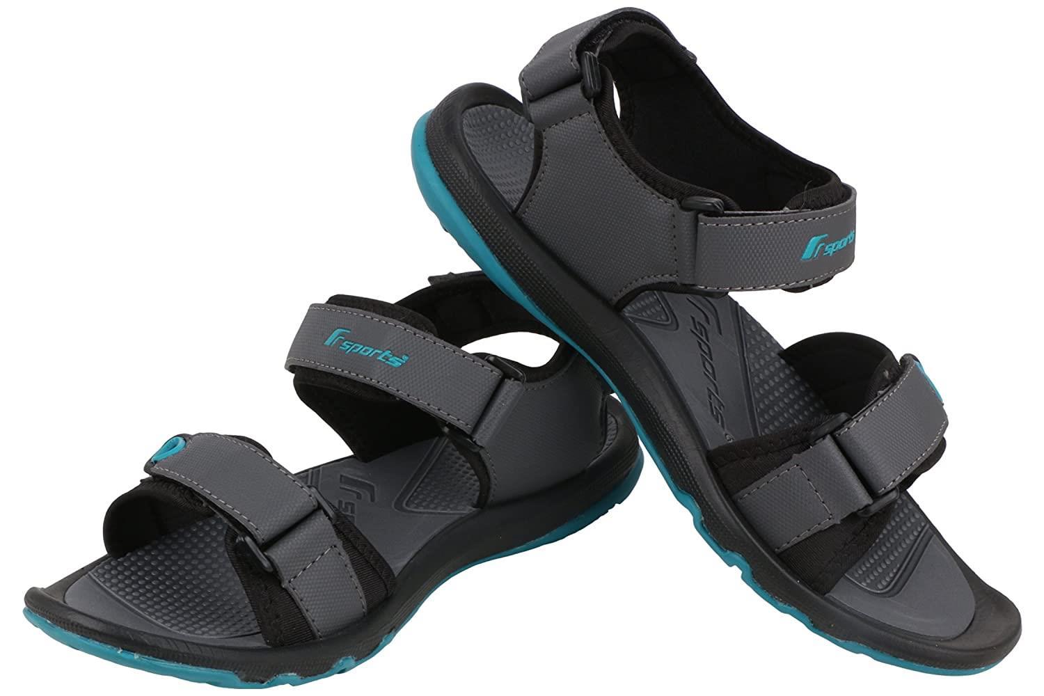 Fsports Men's SP18 Series Black Synthetic Casual Sandals 10UK : Amazon.in:  Fashion