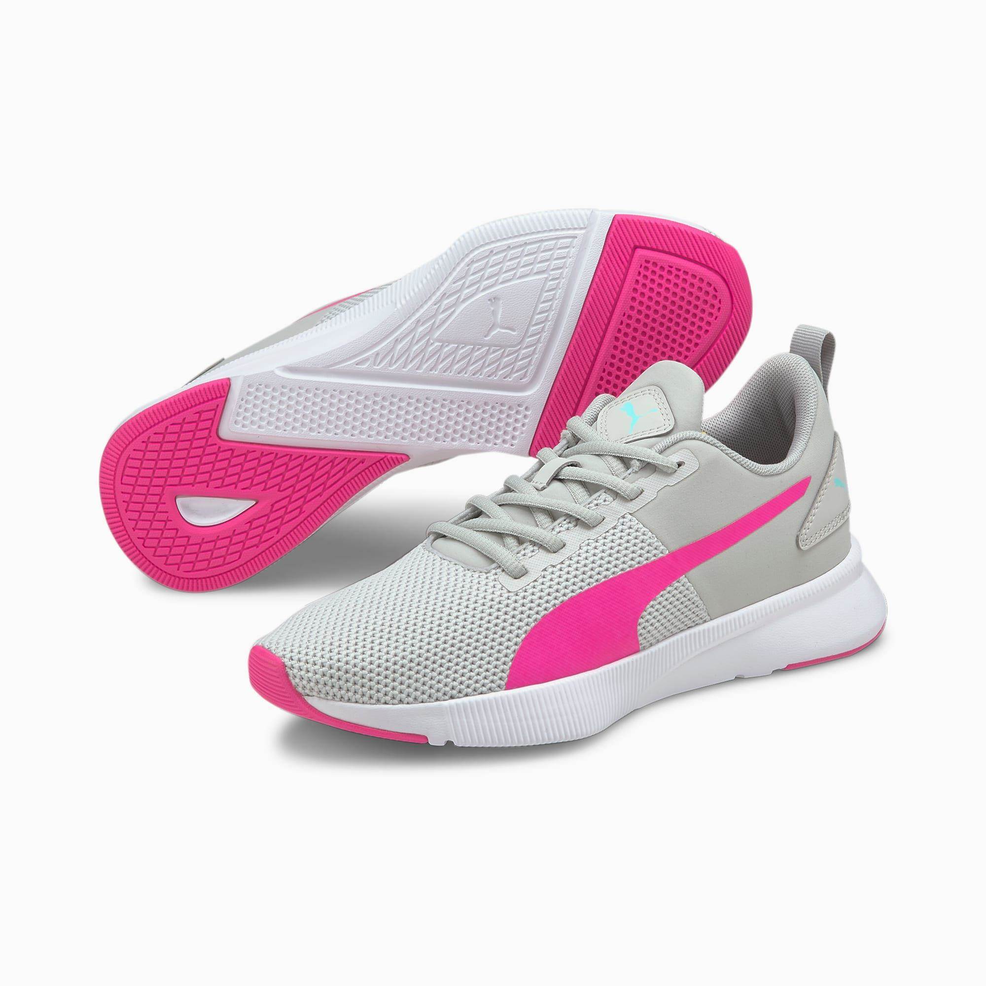Puma Brand Women's Flyer Runner Sports Shoes 192257 45 (Grey/Pink) ::  RAJASHOES