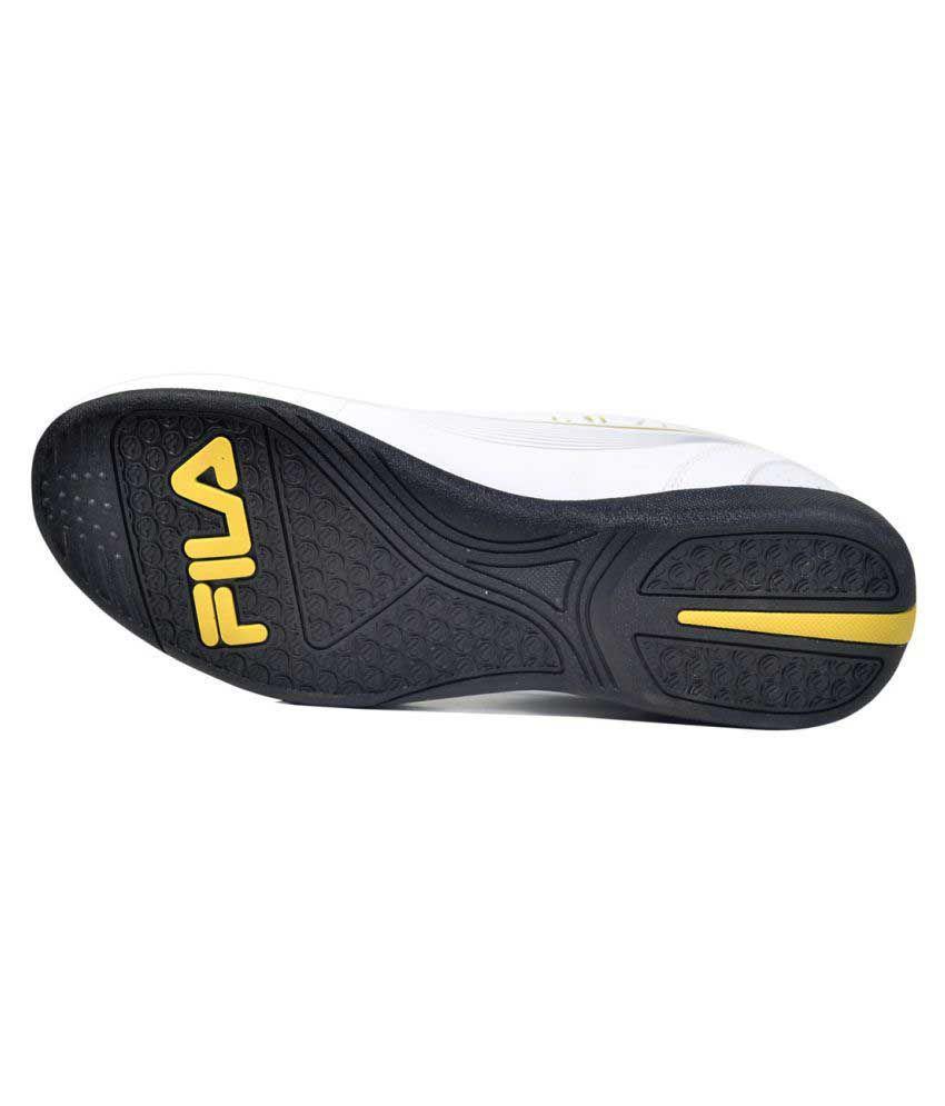 Fila Brand Men'S Cross 2 11004679 Laced Sports Shoes (White/Gold) ::  Rajashoes