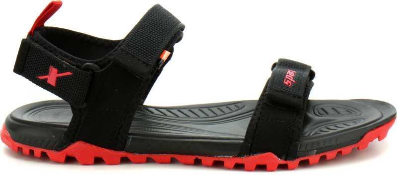 Sparx Brand Men s SS 468 Chappal Sandal Flip Flop Black Red