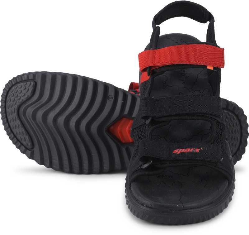 Sparx Brand Men s SS 509 Chappal Sandal Flip Flop Black Red