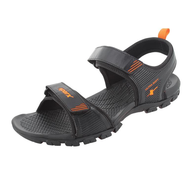Buy Genial Men's Combo Pack of Black Shoes & Orange Sandals Online at Best  Prices in India - JioMart.