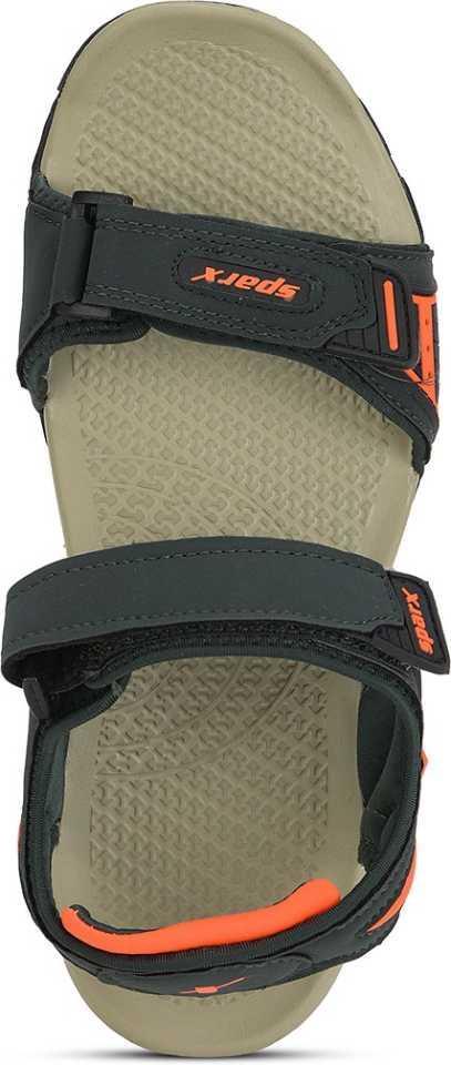 Sparx Brand Men s SS 492 Chappal Sandal Flip Flop Olive orange