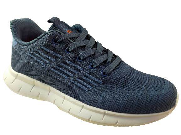 Calcetto Brand Men's CLT-0937 Laced Sport Shoes (Blue/Orange) :: RAJASHOES