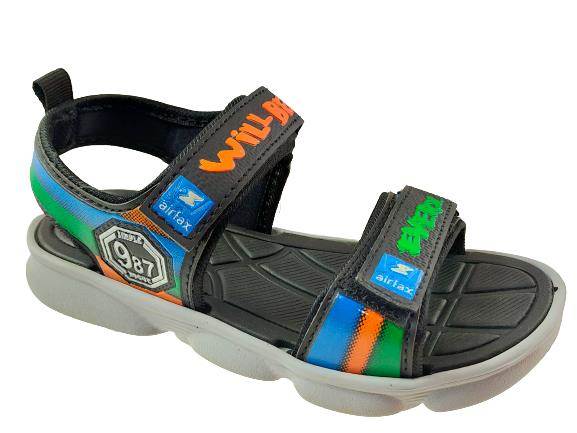 Airfax Brand Boy's Jordan Flip Flop Sandal (Orange) :: RAJASHOES