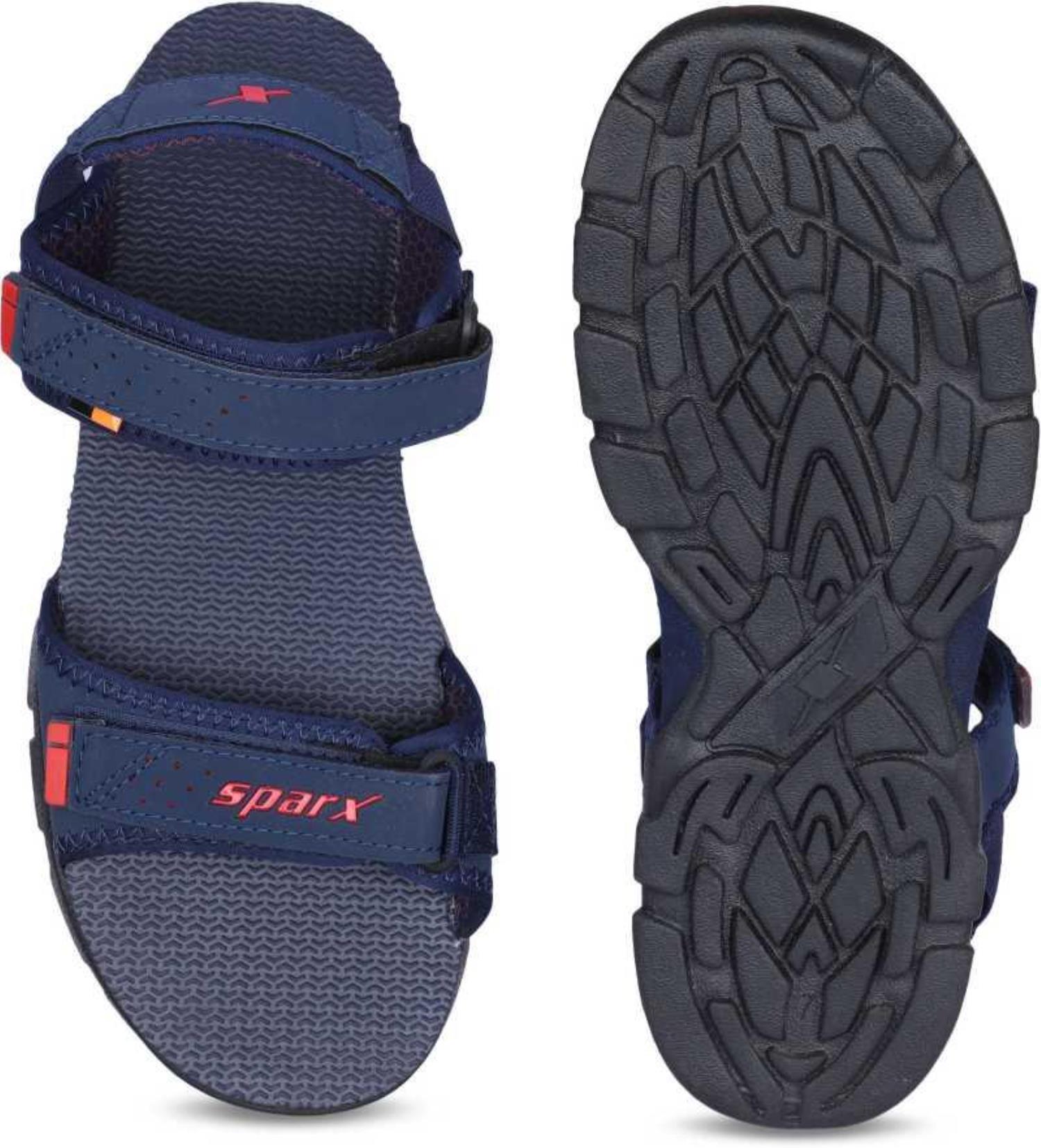 Sparx Brand Men's SS-119 Chappal/Sandal/Flip Flop (N.Blue/Red) :: RAJASHOES