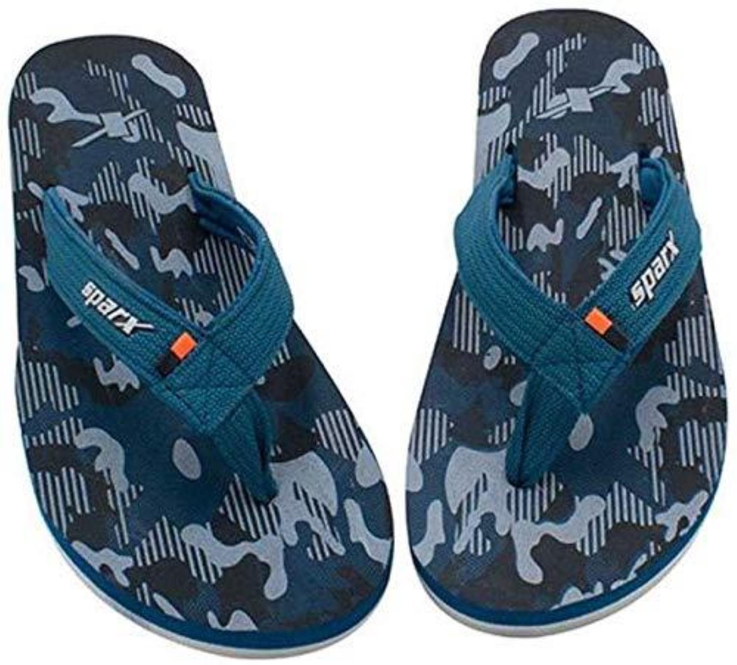 Sparx Brand Men's SFG-55 Flipflop Slippers (T.Blue/Black) :: RAJASHOES