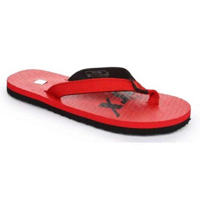 sparx sandals red and black